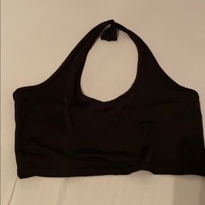 Cropped halter top
